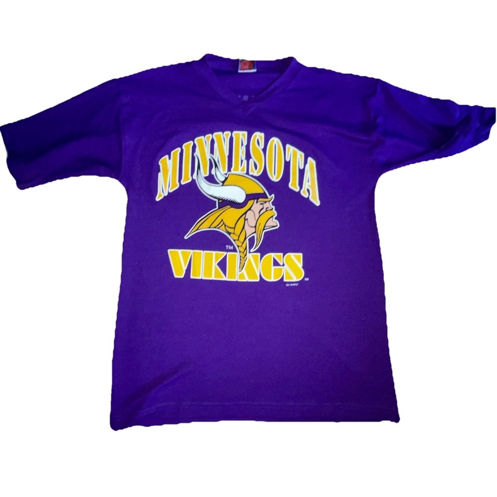 MN Vikings Vintage 90s Cunningham #7 Jersey Men's M Shirt NFL Sport Attack USA - Picture 4 of 9